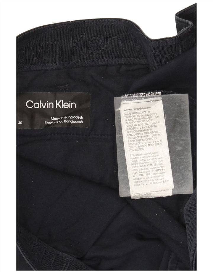 Ανδρικό σορτς Chino Calvin Klein W40 XL Navy Blue Cotton