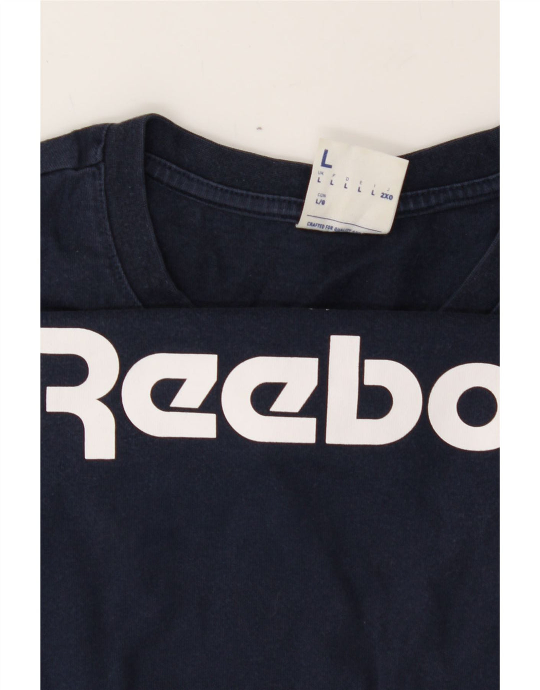 Mens Graphic T-Shirt Top Large Vintage Reebok and Second-Hand Reebok from Messina Hembry 