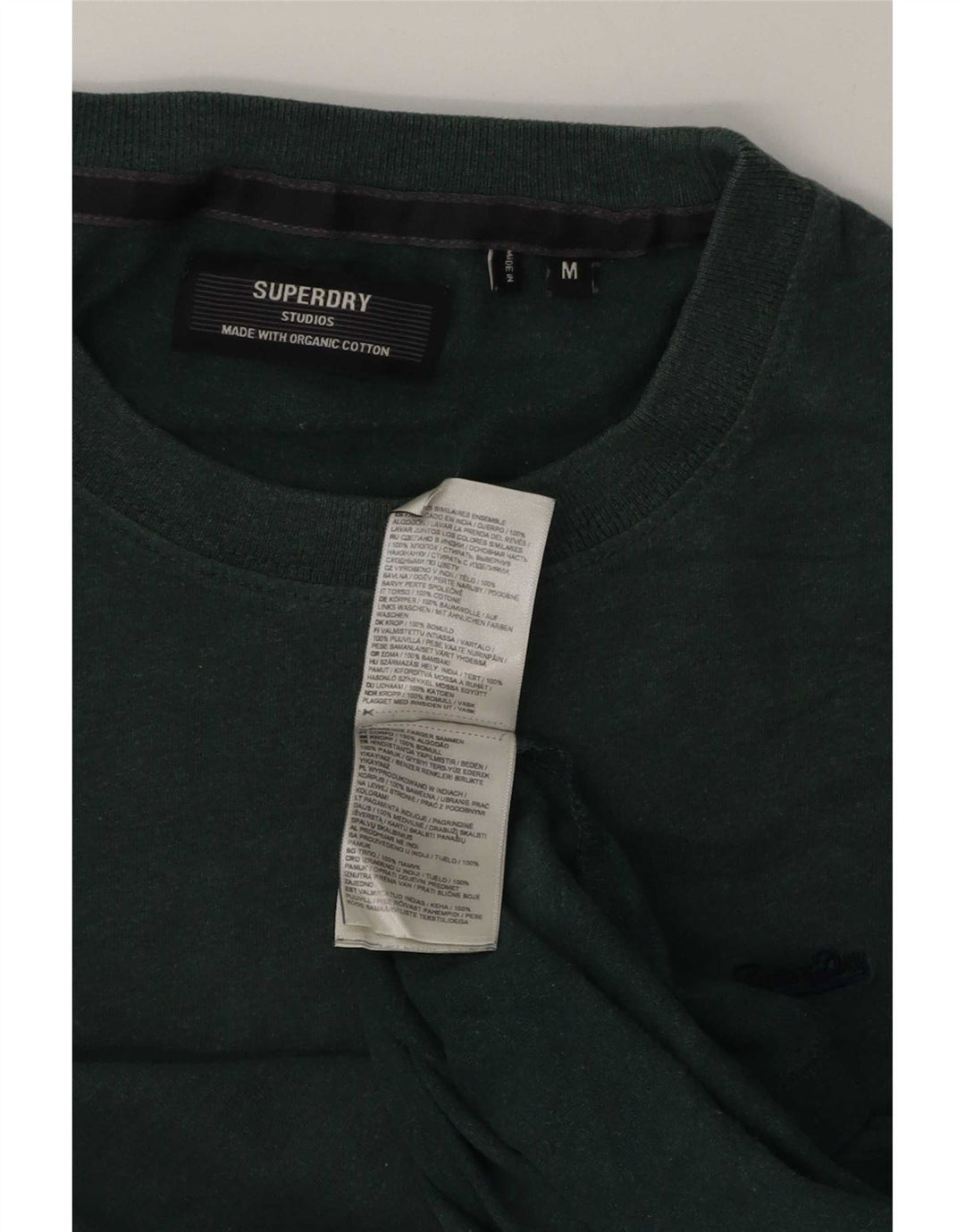 Ανδρικό T-Shirt Superdry Top Μεσαίο πράσινο βαμβακερό