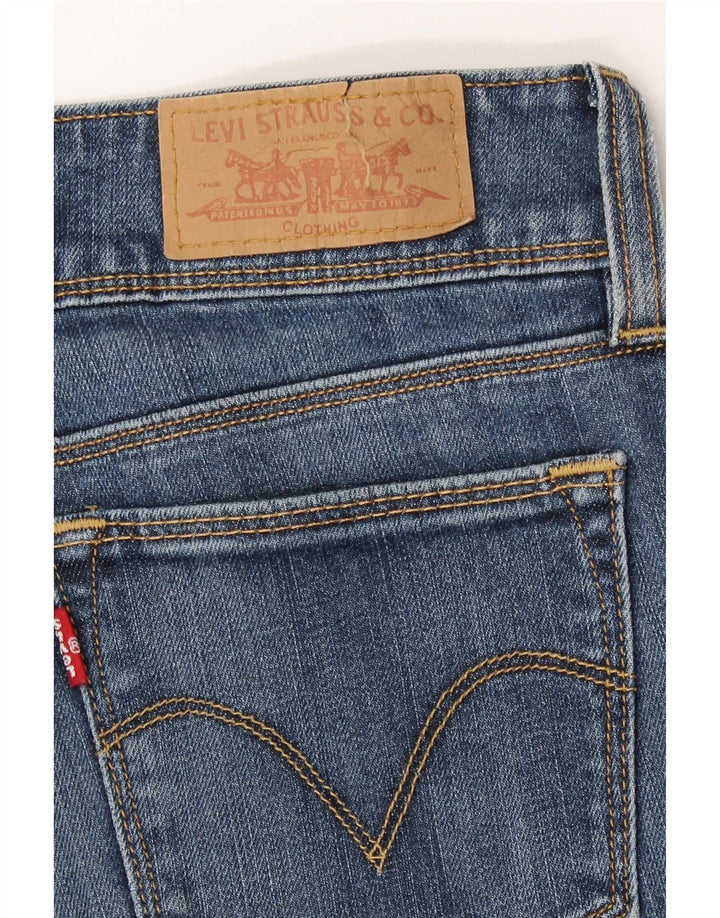 Levi's Womens 571 Slim Jeans W27 L34 Blue Cotton