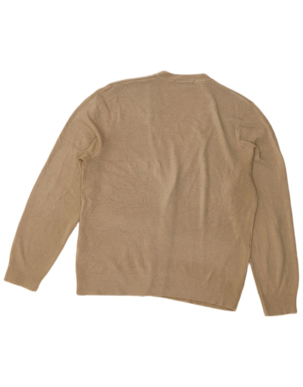 Marks & Spencer Γυναικείο πουλόβερ Μπλε Harbor Cardigan UK 12 Medium Beige