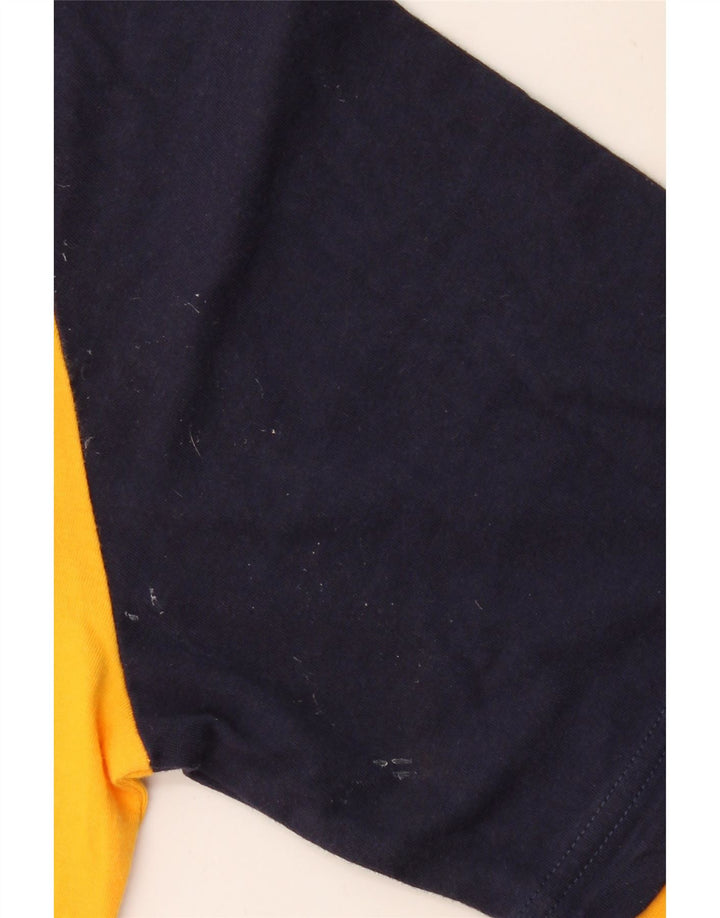 Ανδρικό γραφικό T-shirt KAPPA Top Large Yellow Colourblock Βαμβακερό