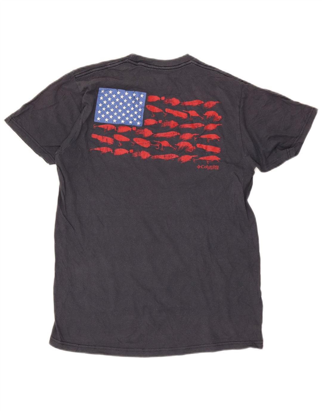 Ανδρικό γραφικό T-Shirt Columbia Top Μεσαίο γκρι βαμβακερό