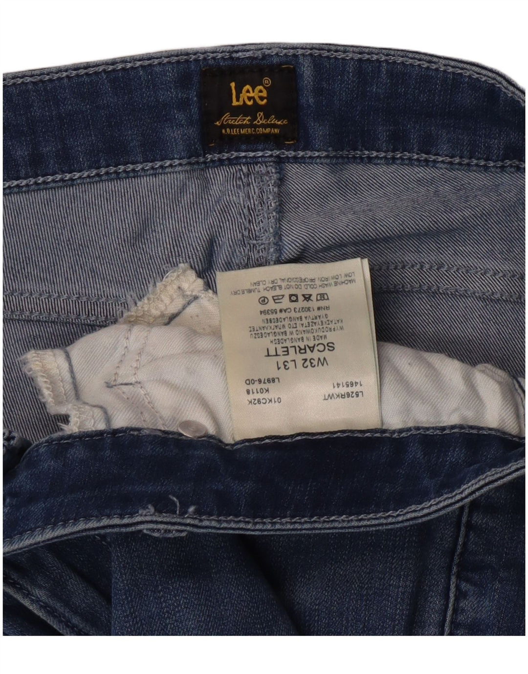 Lee Womens Scarlett Skinny Jeans W32 L31 Blue Cotton