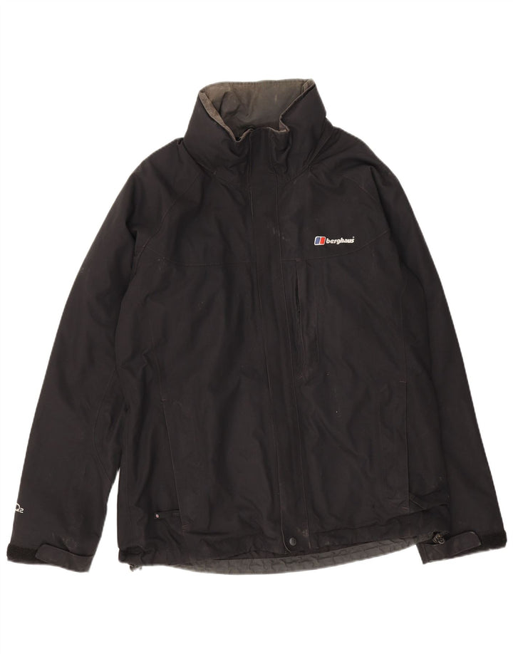 Ανδρικό μπουφάν βροχής Berghaus UK 38 Medium Black Nylon