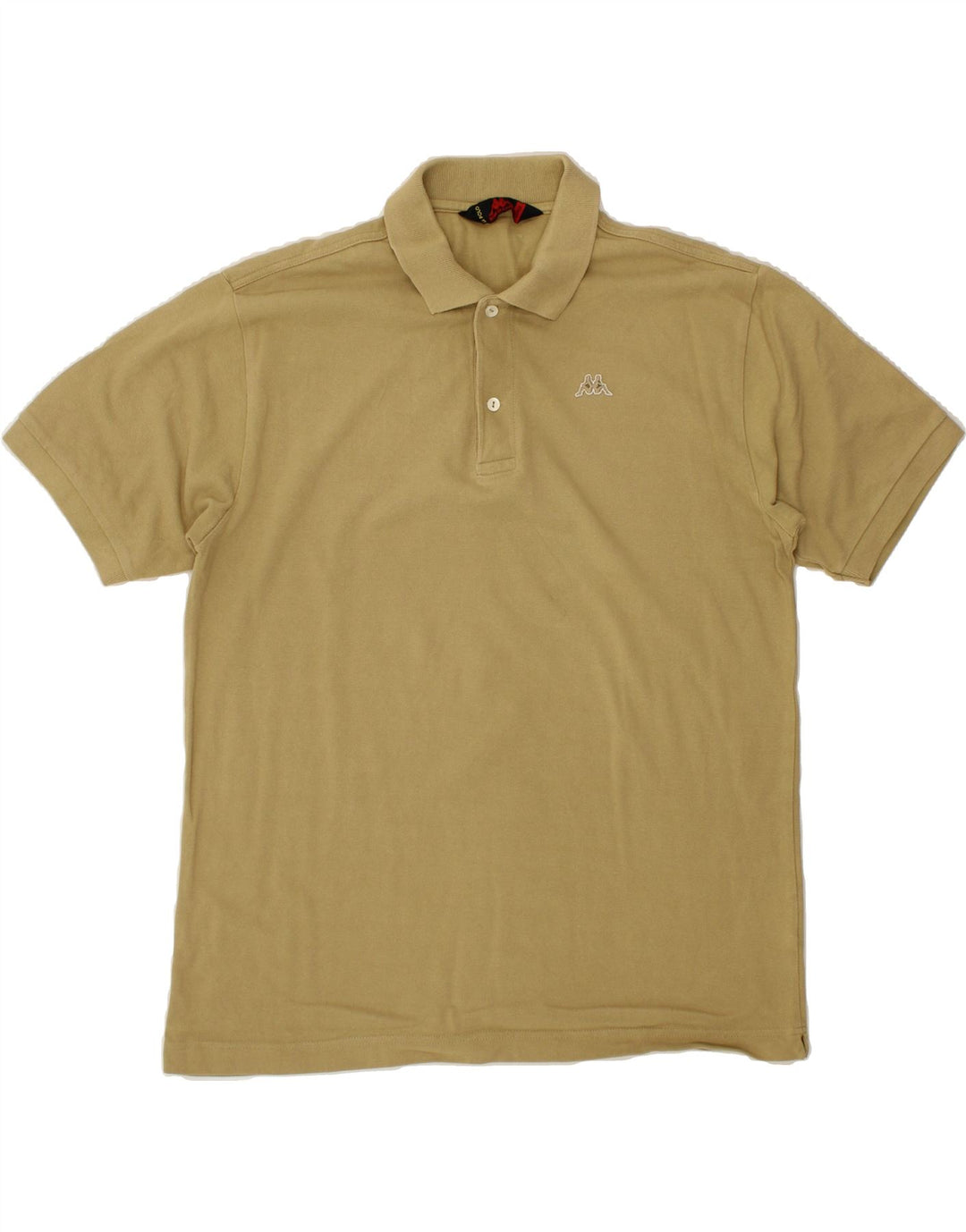 KAPPA Mens Polo Shirt Large Beige Cotton Vintage Kappa and Second-Hand Kappa from Messina Hembry 