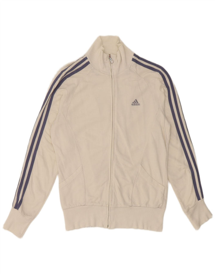 Γυναικεία αθλητική φόρμα Adidas Top Jacket Μικρό λευκό βαμβακερό