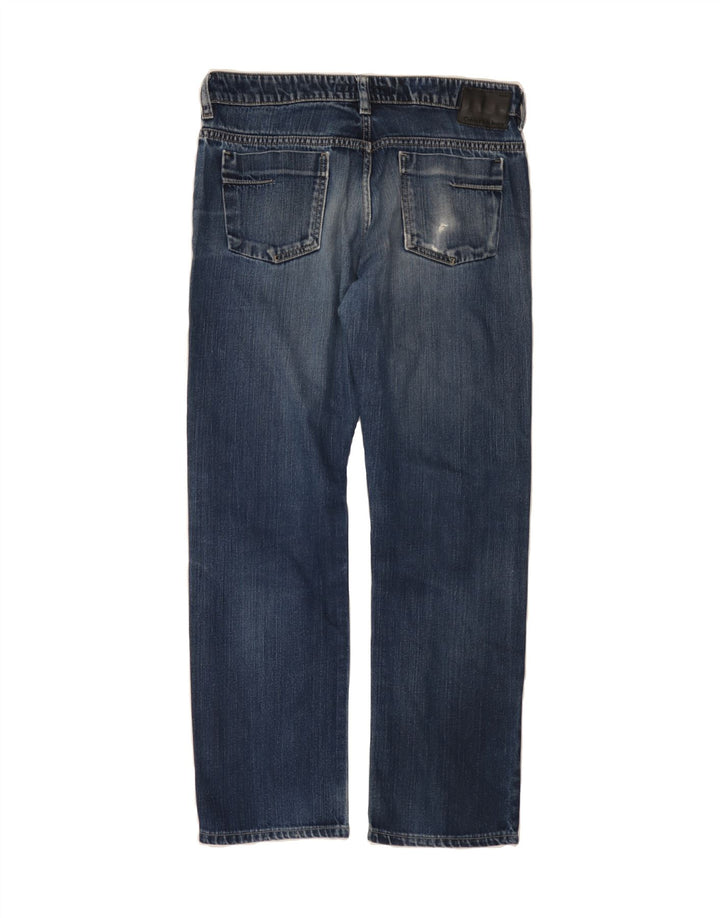 CALVIN KLEIN Mens Straight Jeans W32 L30  Blue Vintage Calvin Klein and Second-Hand Calvin Klein from Messina Hembry 