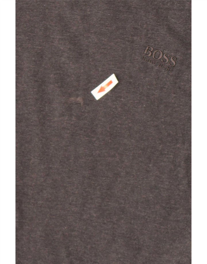 Ανδρικό T-Shirt Hugo Boss Τοπ μεσαίο γκρι βαμβακερό