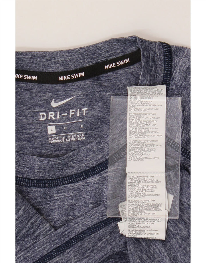 Ανδρικό μπλουζάκι Nike Dri Fit Top μεγάλο μπλε ναυτικό πολυεστέρας