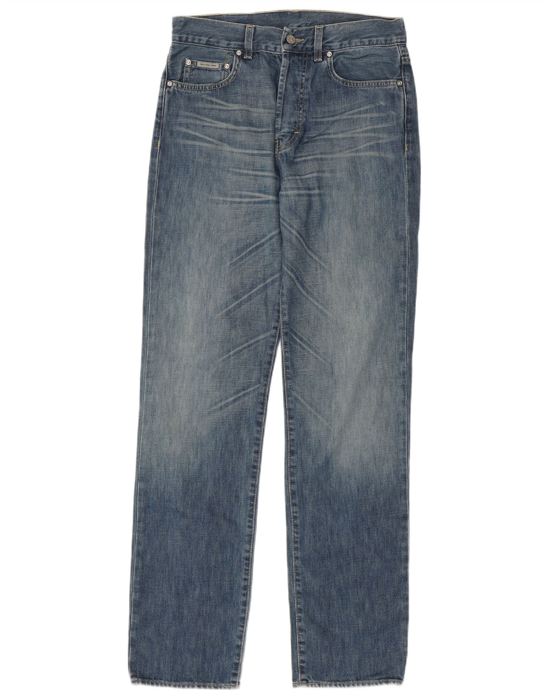 Ανδρικό τζιν ίσιο Calvin Klein W30 L34 Μπλε βαμβακερό