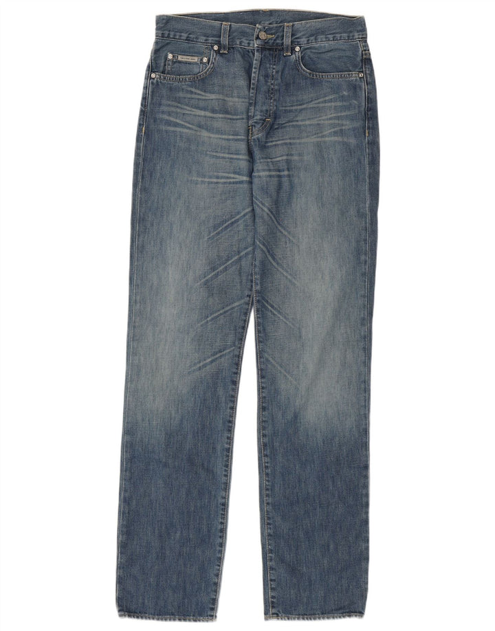 Ανδρικό τζιν ίσιο Calvin Klein W30 L34 Μπλε βαμβακερό