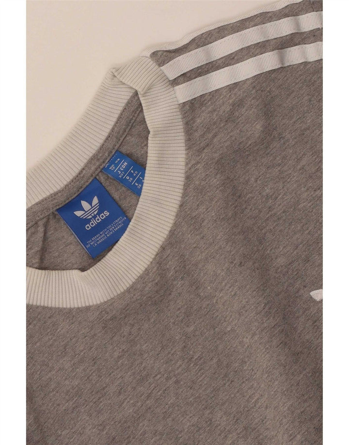 Γυναικείο Φούτερ Adidas Graphic Jumper UK 12 Medium Grey Colourblock