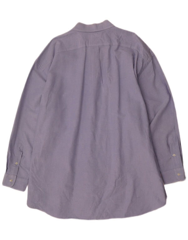Ralph Lauren Ανδρικό μεγάλο πουκάμισο 4XL μπλε βαμβακερό