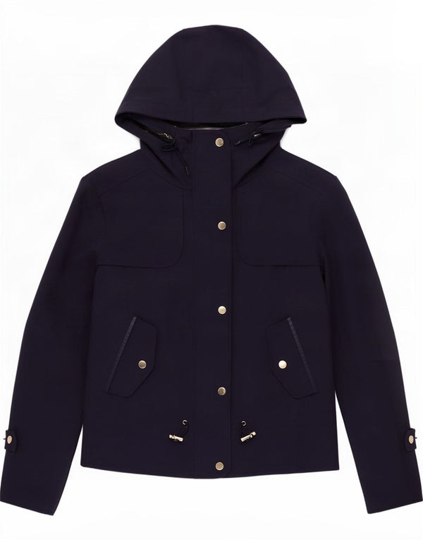 Marks & Spencer Γυναικεία καμπαρντίνα με κουκούλα UK 12 Medium Navy Blue