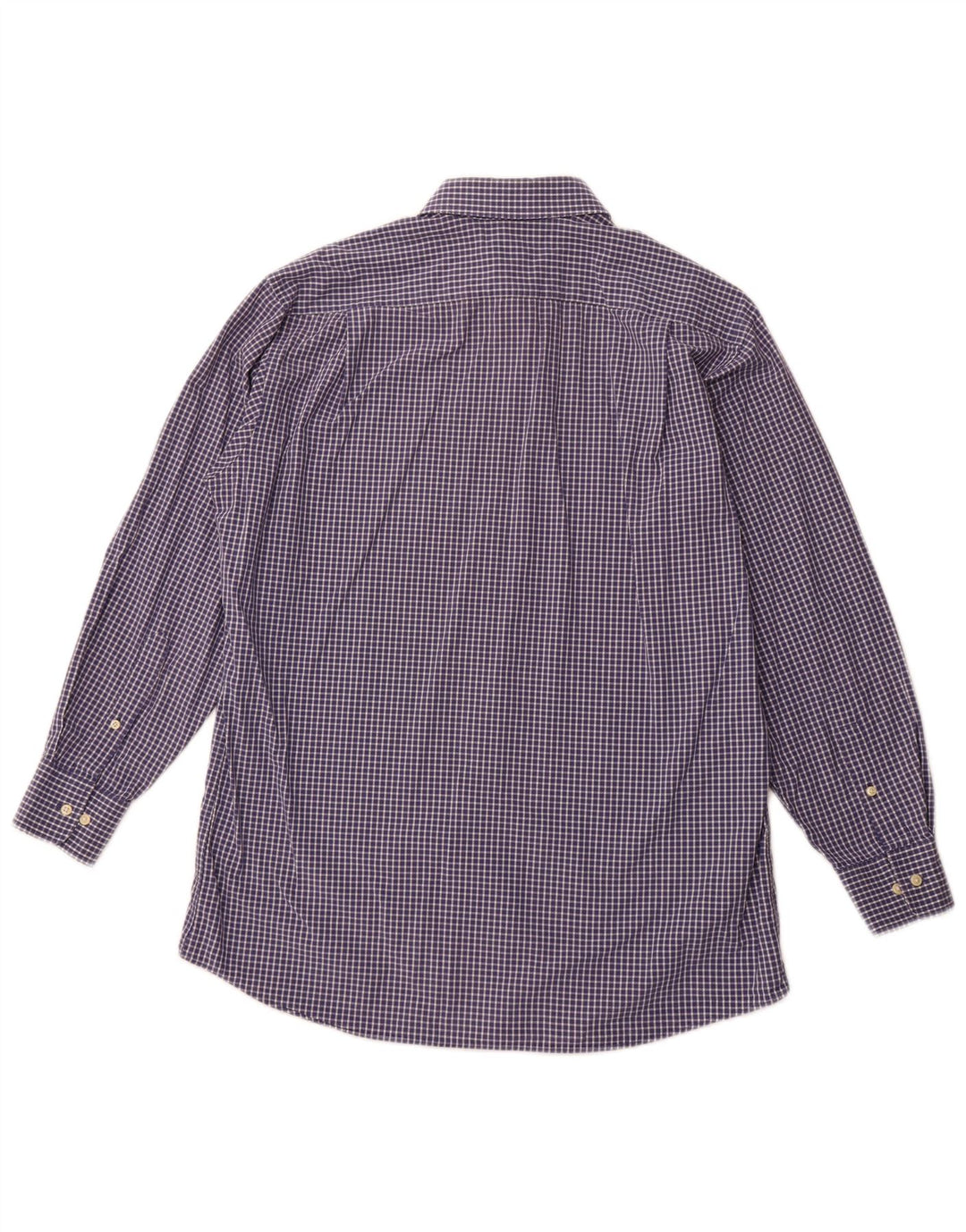 TOMMY HILFIGER Ανδρικό καρό πουκάμισο νούμερο 15 1/2 Medium Navy Blue βαμβακερό