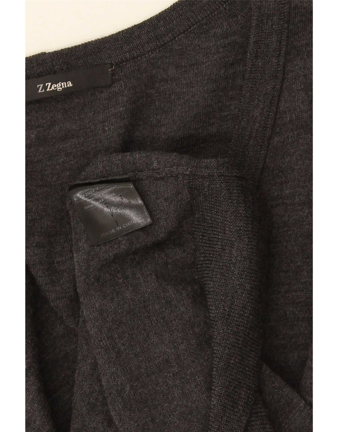 Ζακέτα ZEGNA Γυναικεία Ζακέτα US 6 Μαλλί μεσαίου γκρι
