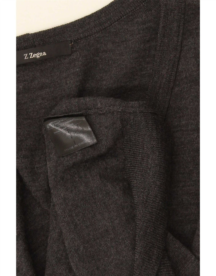 Ζακέτα ZEGNA Γυναικεία Ζακέτα US 6 Μαλλί μεσαίου γκρι