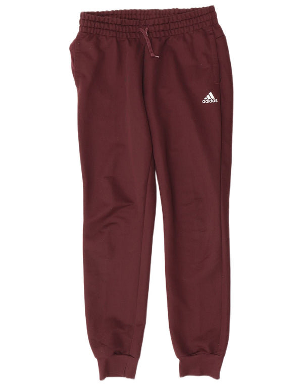 Γυναικεία αθλητική φόρμα Adidas Παντελόνι Joggers UK 8/10 Μικρό Βουργουνδίας Πολυεστέρας
