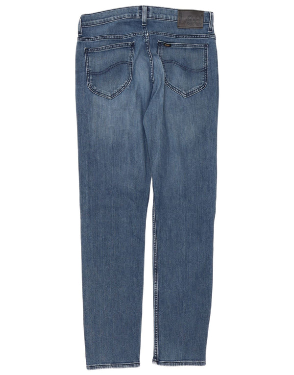 Lee Mens Rider Slim Jeans W32 L32 Blue Cotton