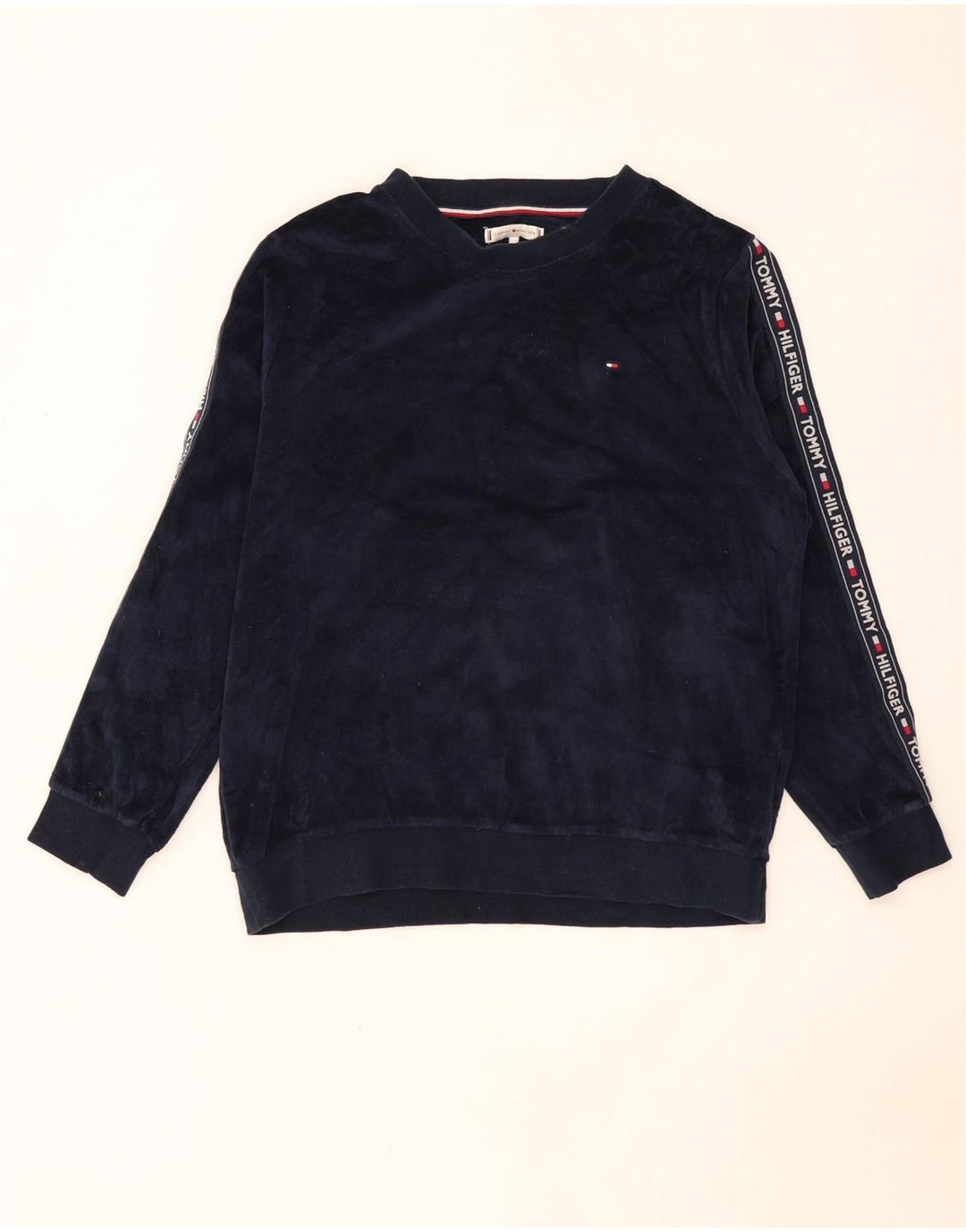 Γραφικό ανδρικό φούτερ Tommy Hilfiger Jumper Medium Navy Blue Colourblock