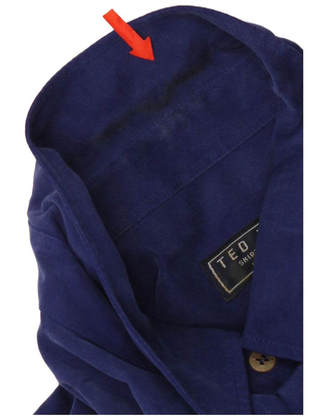 Ανδρικό πουκάμισο Ted Baker Size 4 Large Blue Polynosic