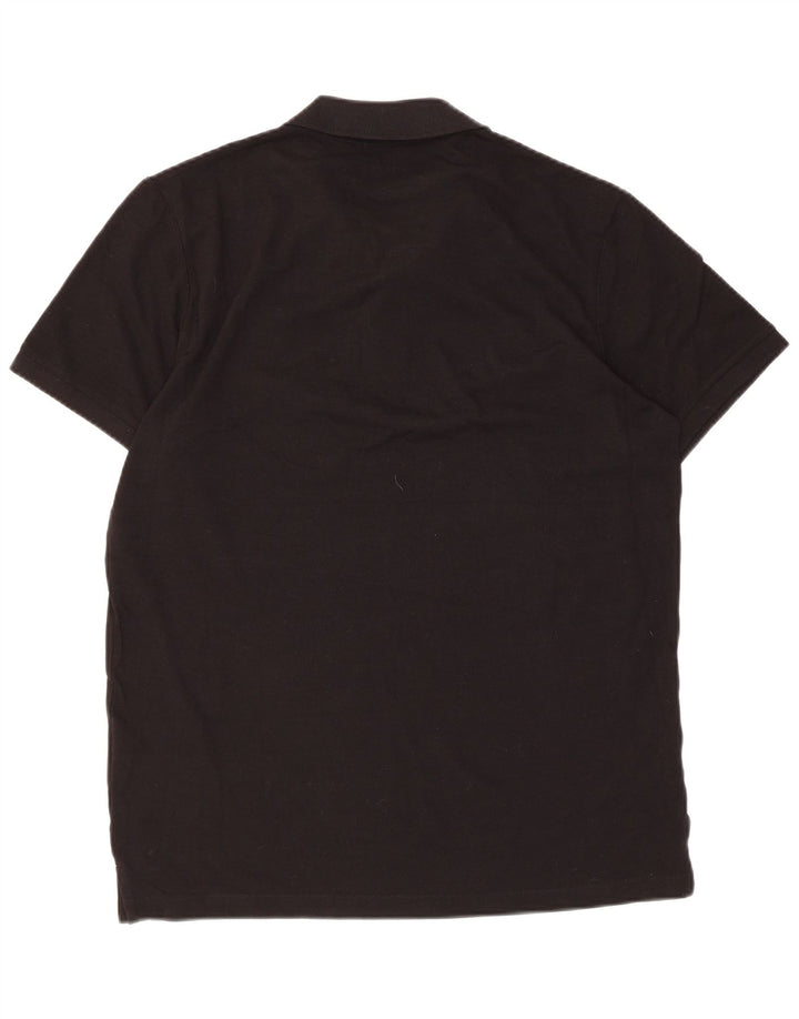 Ανδρικό μπλουζάκι πόλο Jack & Jones, μεγάλο μαύρο βαμβακερό