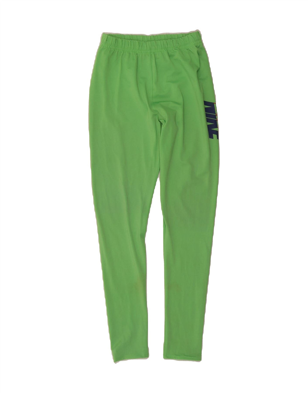 NIKE Womens Graphic Leggings UK 14 Large  Green Nylon Vintage Nike and Second-Hand Nike from Messina Hembry 