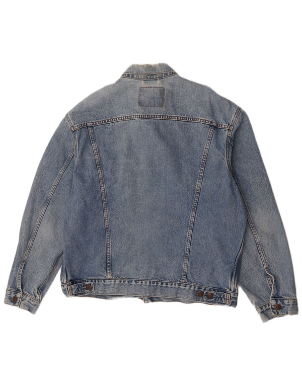 Levi's Mens Denim Jacket UK 42 XL Blue Cotton