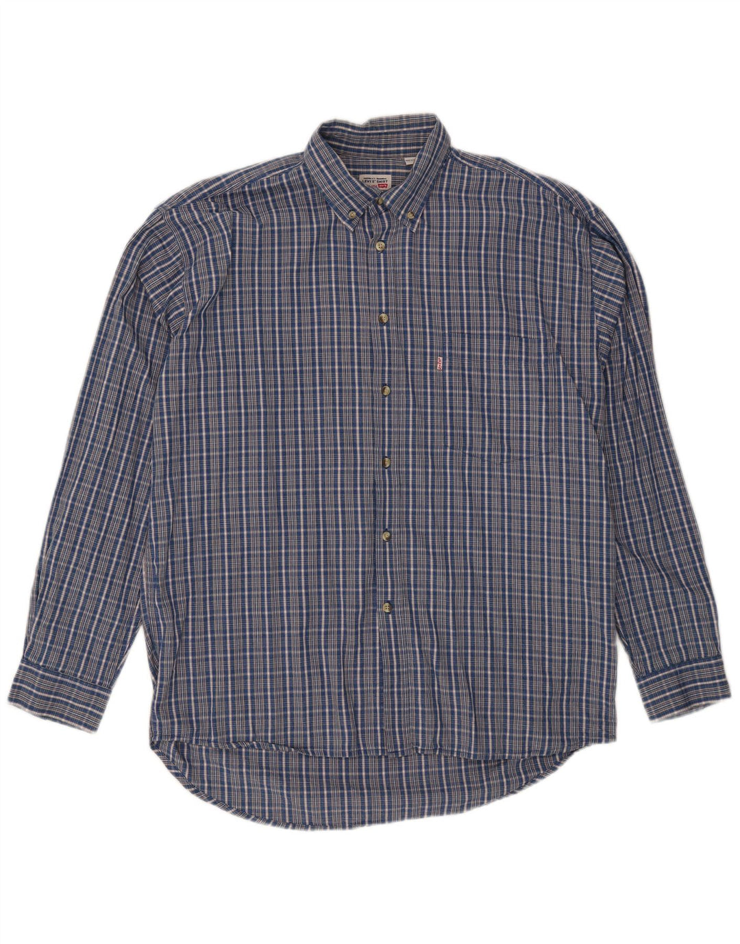 Ανδρικό πουκάμισο Levi's Large Blue Check Cotton