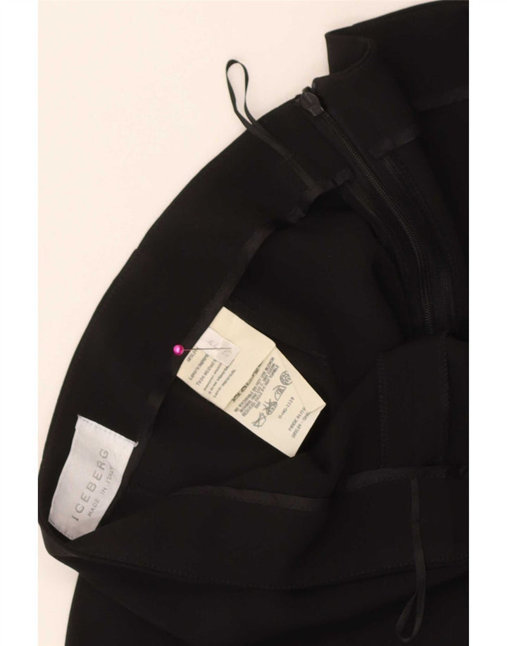 Iceberg Γυναικεία βολάν φούστα IT 44 Medium W32 Black Silk