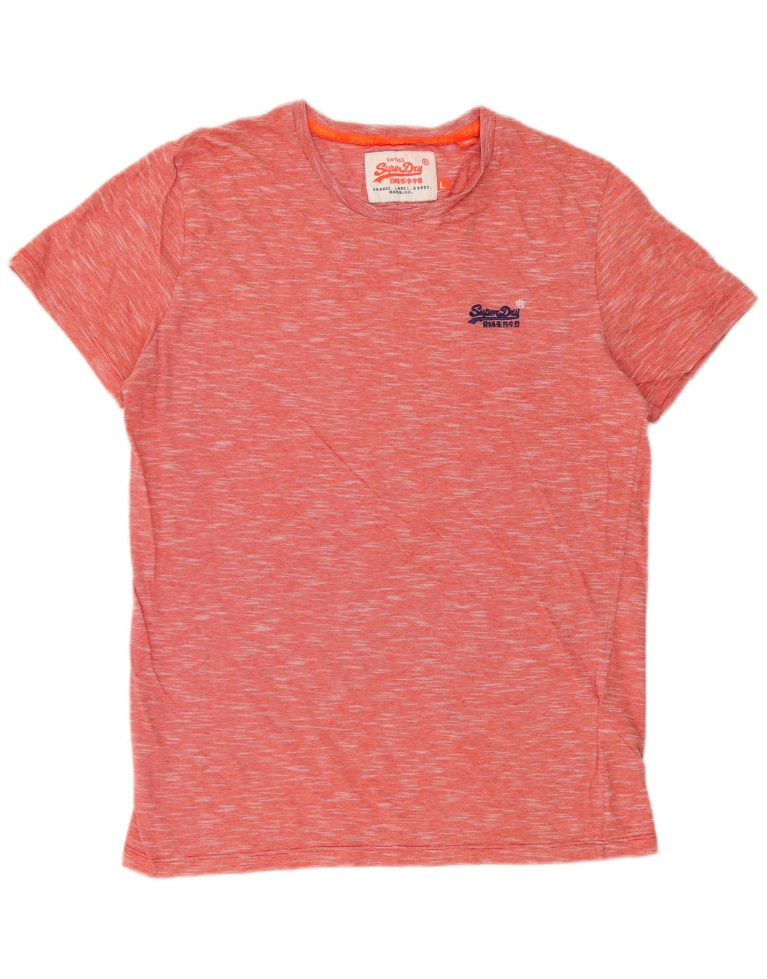 Ανδρικό T-Shirt SUPERDRY Top Large Red Flecked Βαμβακερό