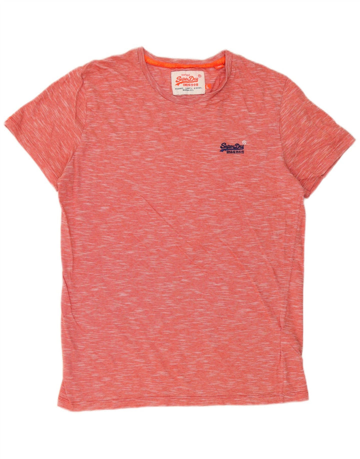 Ανδρικό T-Shirt SUPERDRY Top Large Red Flecked Βαμβακερό