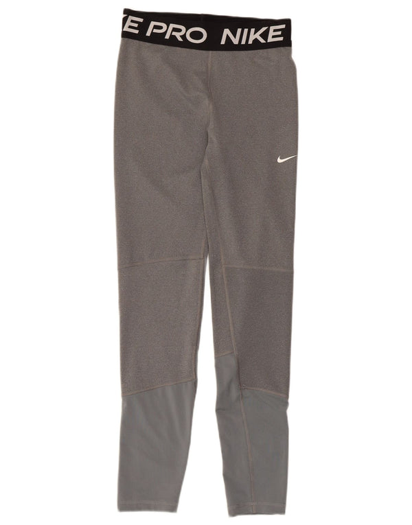 Γραφικό κολάν Nike για κορίτσια 13-14 ετών XL Γκρι βαμβακερό χρώμα