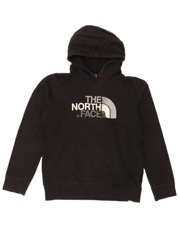 The North Face Boys Graphic Hoodie Jumper 15-16 Years XL Black Cotton