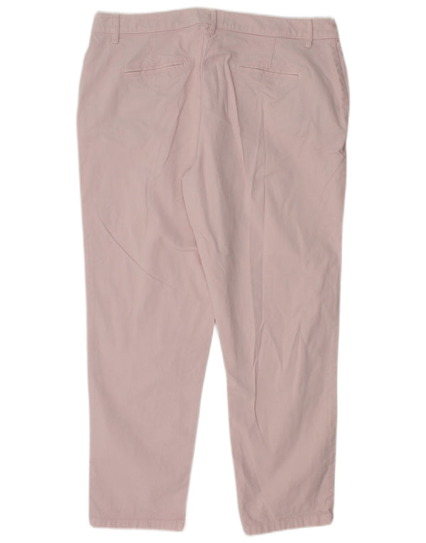 JOULES Γυναικείο κωνικό παντελόνι Chino UK 14 μεγάλο W32 L25 Ροζ βαμβακερό