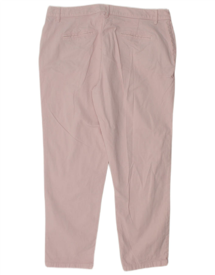JOULES Γυναικείο κωνικό παντελόνι Chino UK 14 μεγάλο W32 L25 Ροζ βαμβακερό