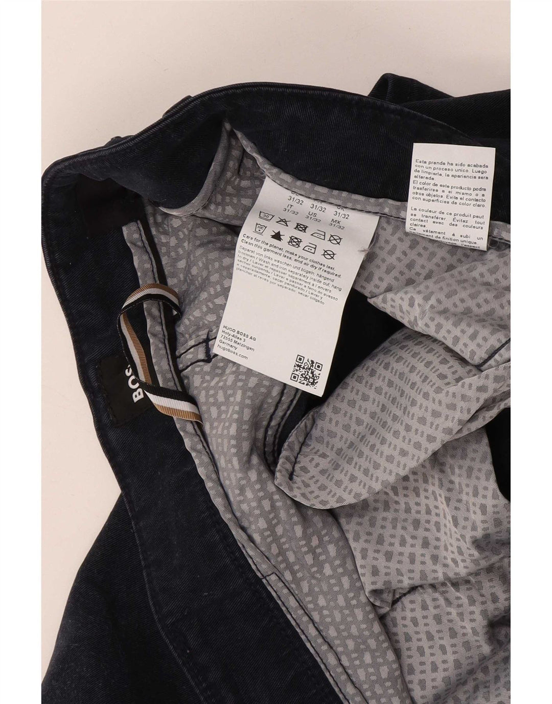 Ανδρικό τζιν Hugo Boss Slim W31 L32 Navy Blue Lyocell