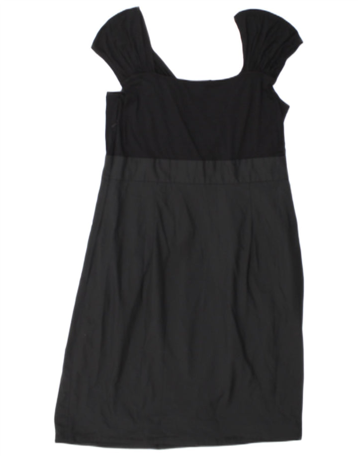 Γυναικείο φόρεμα Dkny Shift US 14 XL Μαύρο χρώμα, βισκόζη
