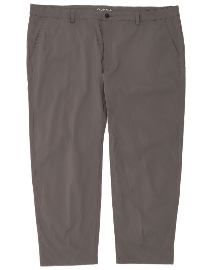 Calvin Klein Ανδρικό Golf ίσιο παντελόνι Chino W46 L29 Γκρι πολυεστέρας