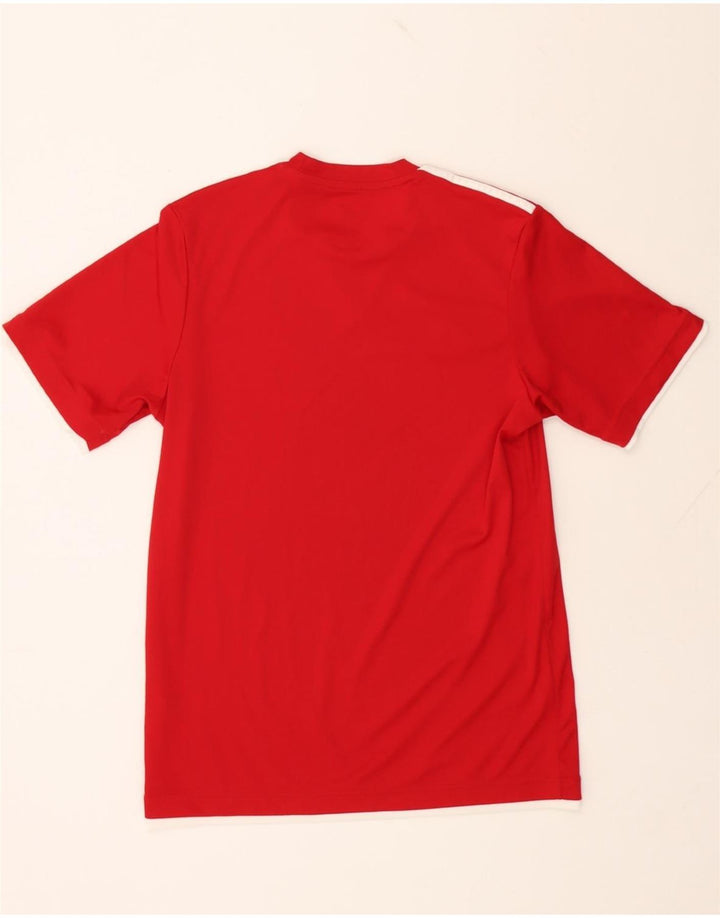 ADIDAS Mens Climalite T-Shirt Top UK 36/38 Small Red Polyester Vintage Adidas and Second-Hand Adidas from Messina Hembry 