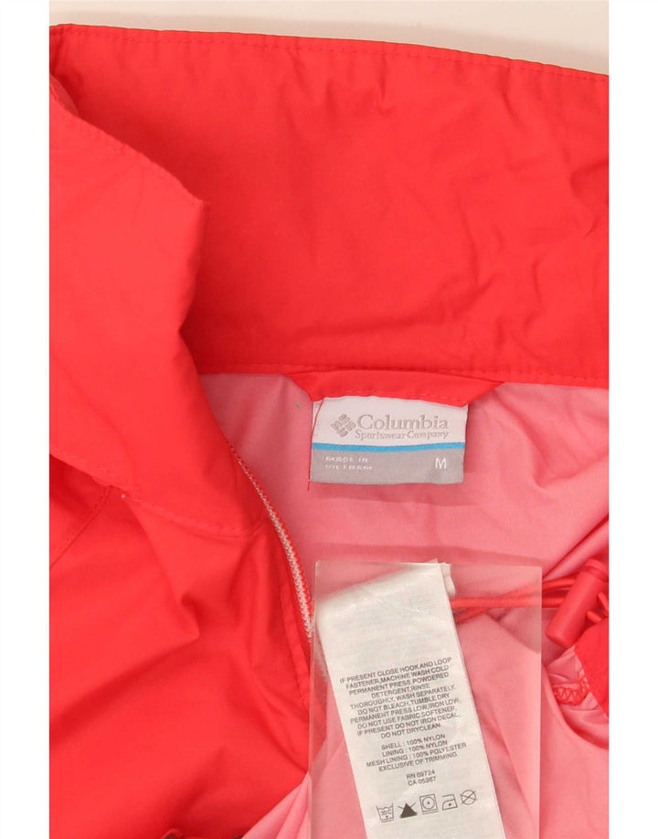 Columbia Γυναικείο μπουφάν βροχής UK 14 Medium Red Nylon