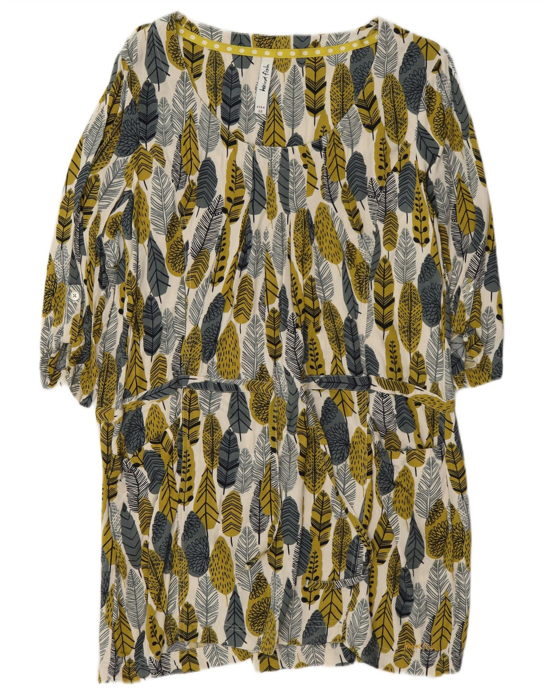 Weird Fish Womens Abstract Pattern Shift φόρεμα UK 12 Medium πολύχρωμο
