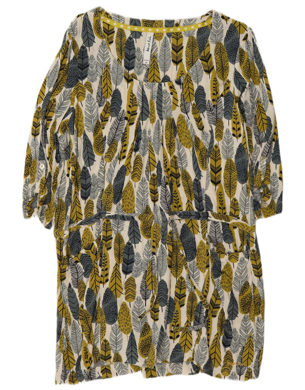 Weird Fish Womens Abstract Pattern Shift φόρεμα UK 12 Medium πολύχρωμο