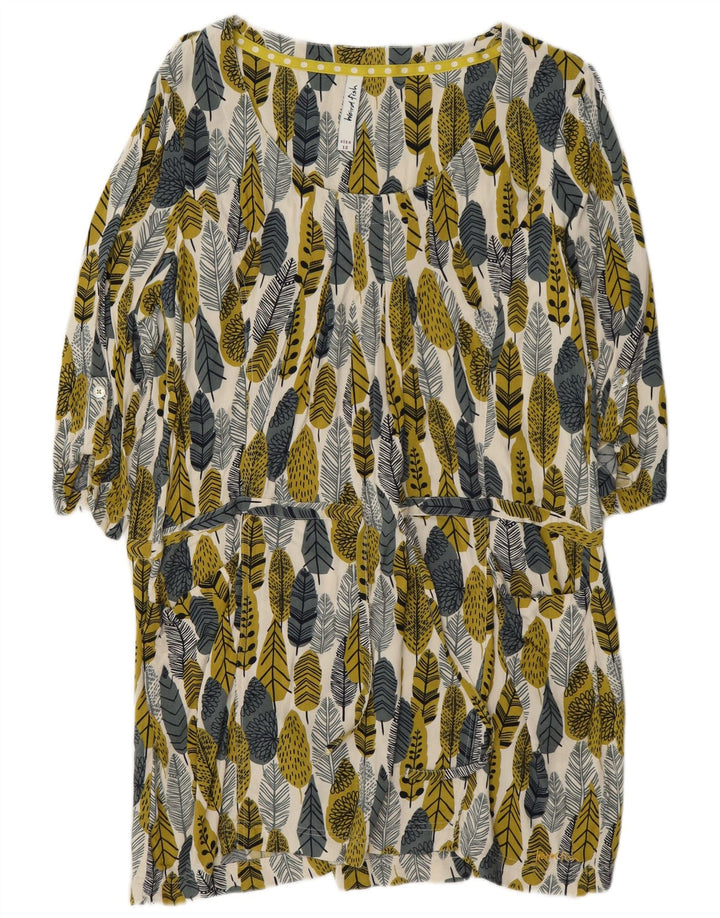 Weird Fish Womens Abstract Pattern Shift φόρεμα UK 12 Medium πολύχρωμο