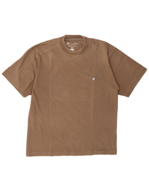 Ανδρικό T-Shirt Champion Top μεγάλο καφέ βαμβακερό