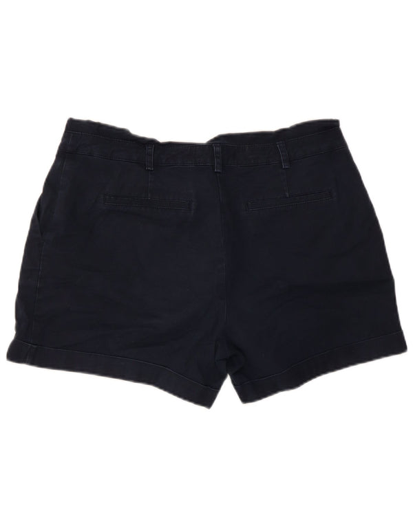 Oasis γυναικείο σορτς Chino UK 12 Medium W32 Navy Blue από βαμβάκι