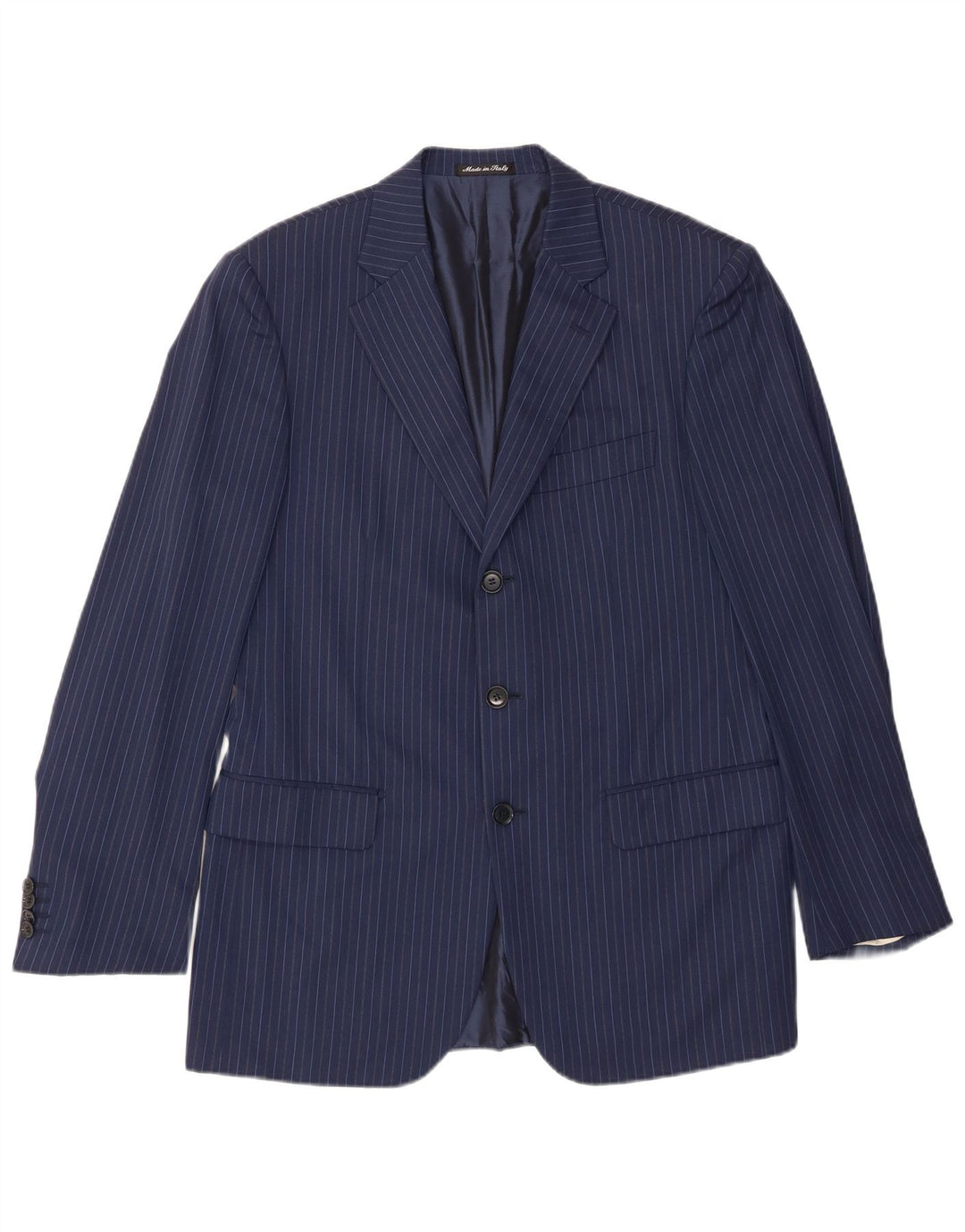 Pal Zileri Ανδρικό σακάκι με 3 κουμπιά σακάκι IT 50 Large Navy Blue Pinstripe