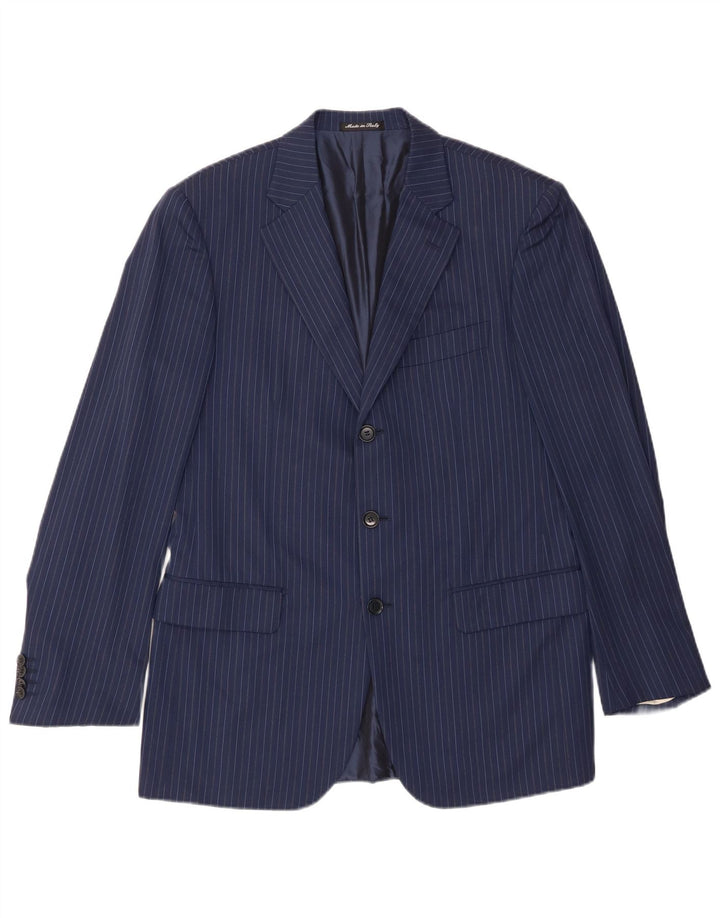 Pal Zileri Ανδρικό σακάκι με 3 κουμπιά σακάκι IT 50 Large Navy Blue Pinstripe