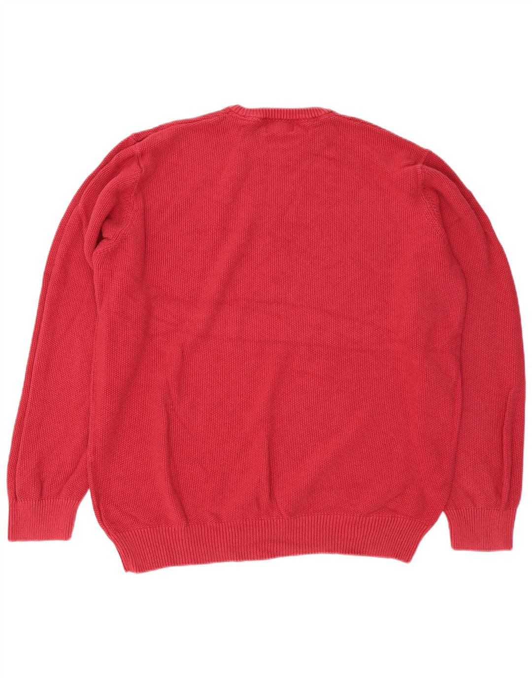 Ανδρικό πουλόβερ Marks & Spencer Regular Fit Crew Neck Jumper 2XL κόκκινο βαμβακερό